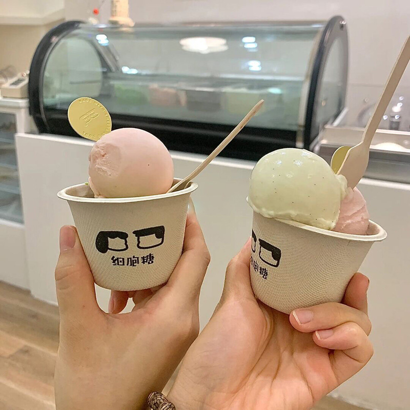 Custom Printed 5oz Disposable Paper Gelato Cups