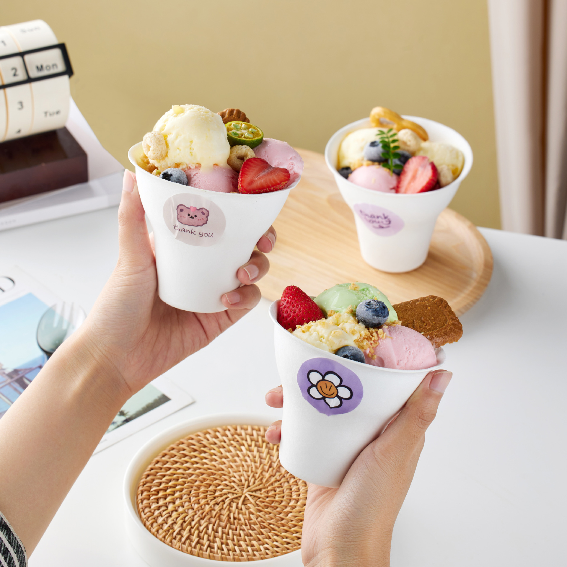 personalized ice cream cups