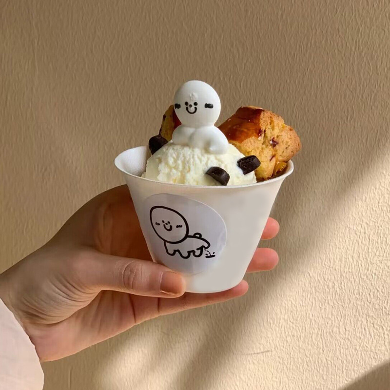 5oz Custom Printed Bagasse Disposable Eco Friendly Ice Cream Cups Bulk