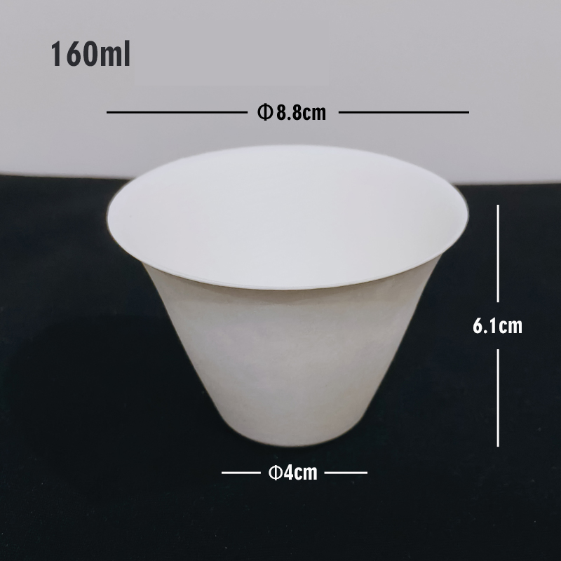 5oz Custom Printed Bagasse Disposable Eco Friendly Ice Cream Cups Bulk