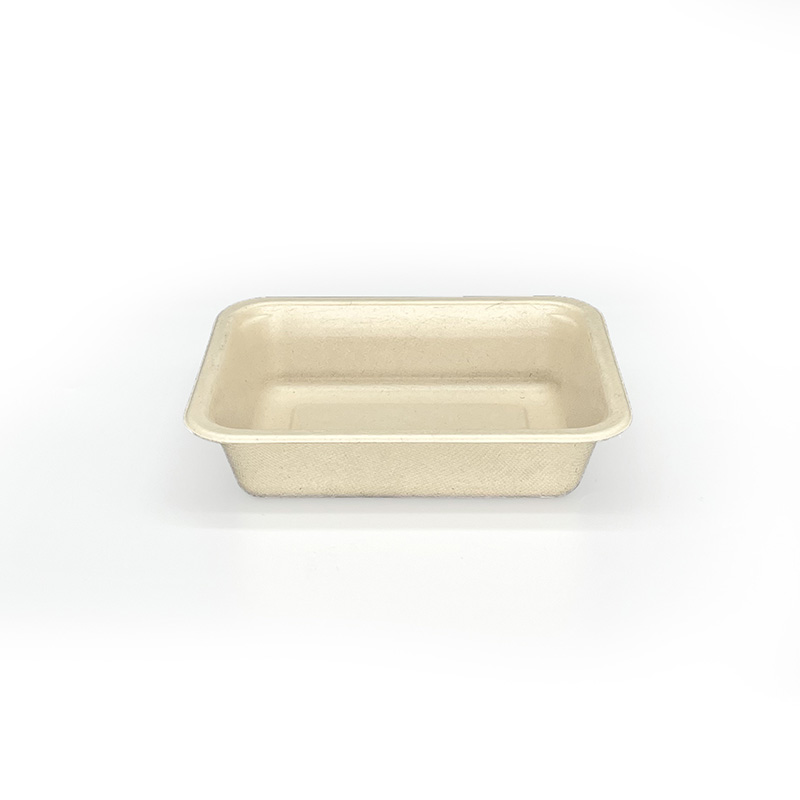 15.2 oz 1compatement Compostable Fiber Coated Tray