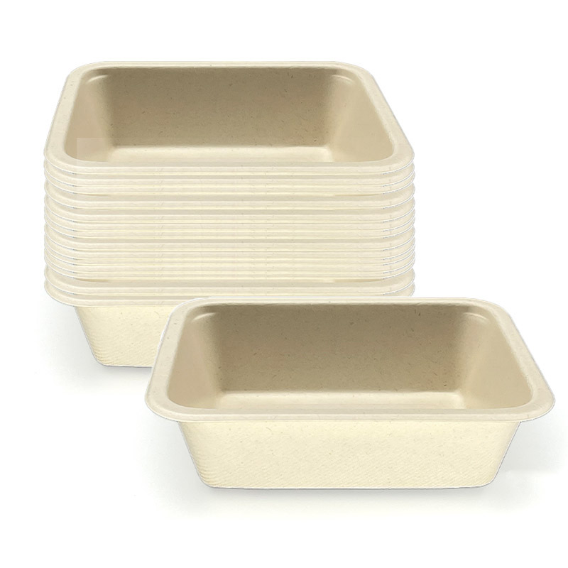 20.6 oz 1compatement Compostable Fiber Coated Tray