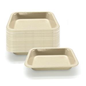 30.4 oz 1compatement Compostable Fiber Coated Tray