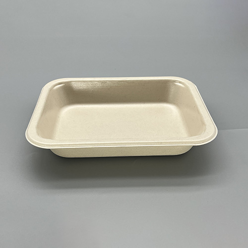30.4 oz 1compatement Compostable Fiber Coated Tray