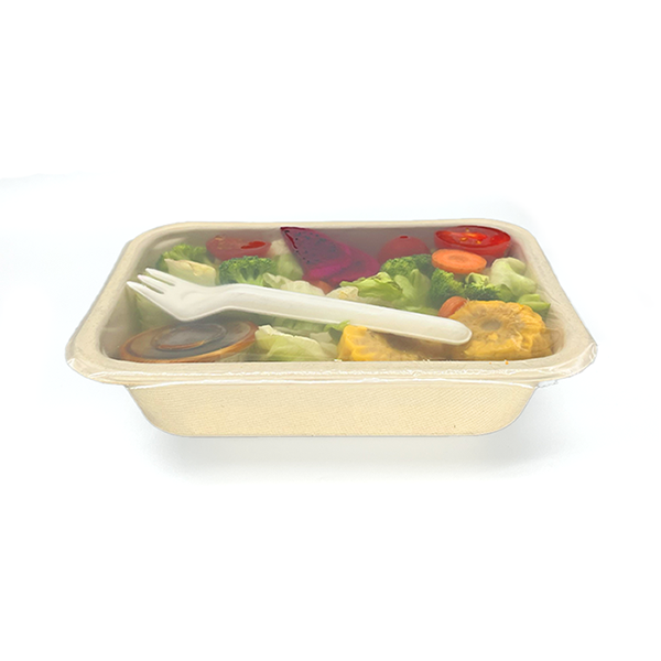 37.2 oz 1compatement Compostable Fiber Coated Tray