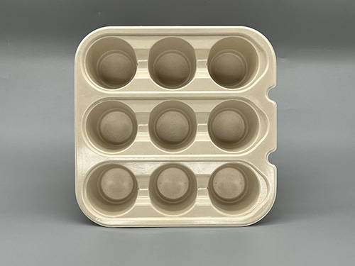 Custom Bagasse Compostable Fiber Yogurt Tray