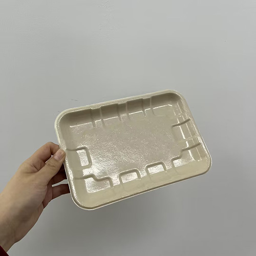 Bagasse Compostable Fiber Disposable Meat Trays​ with Coating