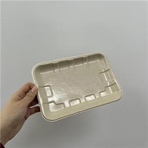 Bagasse Compostable Fiber Disposable Meat Trays​ with Coating