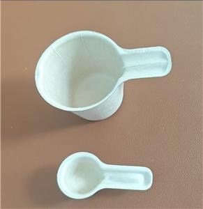 Compostable Fiber Measuring Cup and Measuring Spoon