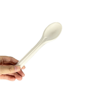 Disposable Compostable Bagasse Paper Spoon
