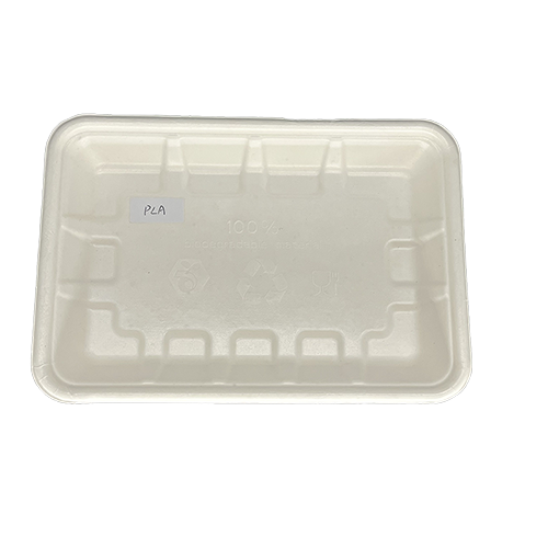 PLA Coated Sugarcane Bagasse Fiber Meat Tray