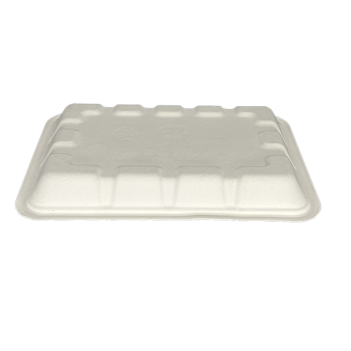 PLA Coated Sugarcane Bagasse Fiber Meat Tray