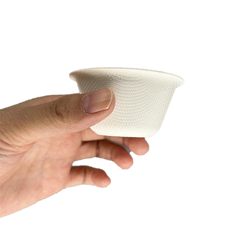 Disposable Compostable Sugarcane Bagasse Pulp Tea Cup