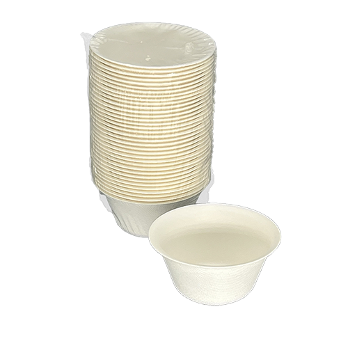 Disposable Compostable Sugarcane Bagasse Pulp Tea Cup