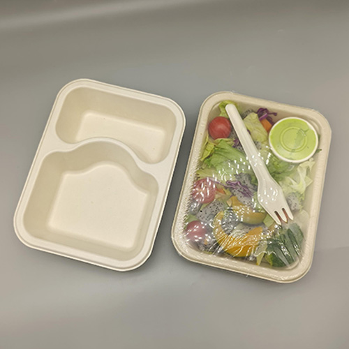 Bagasse coated ready meal trays