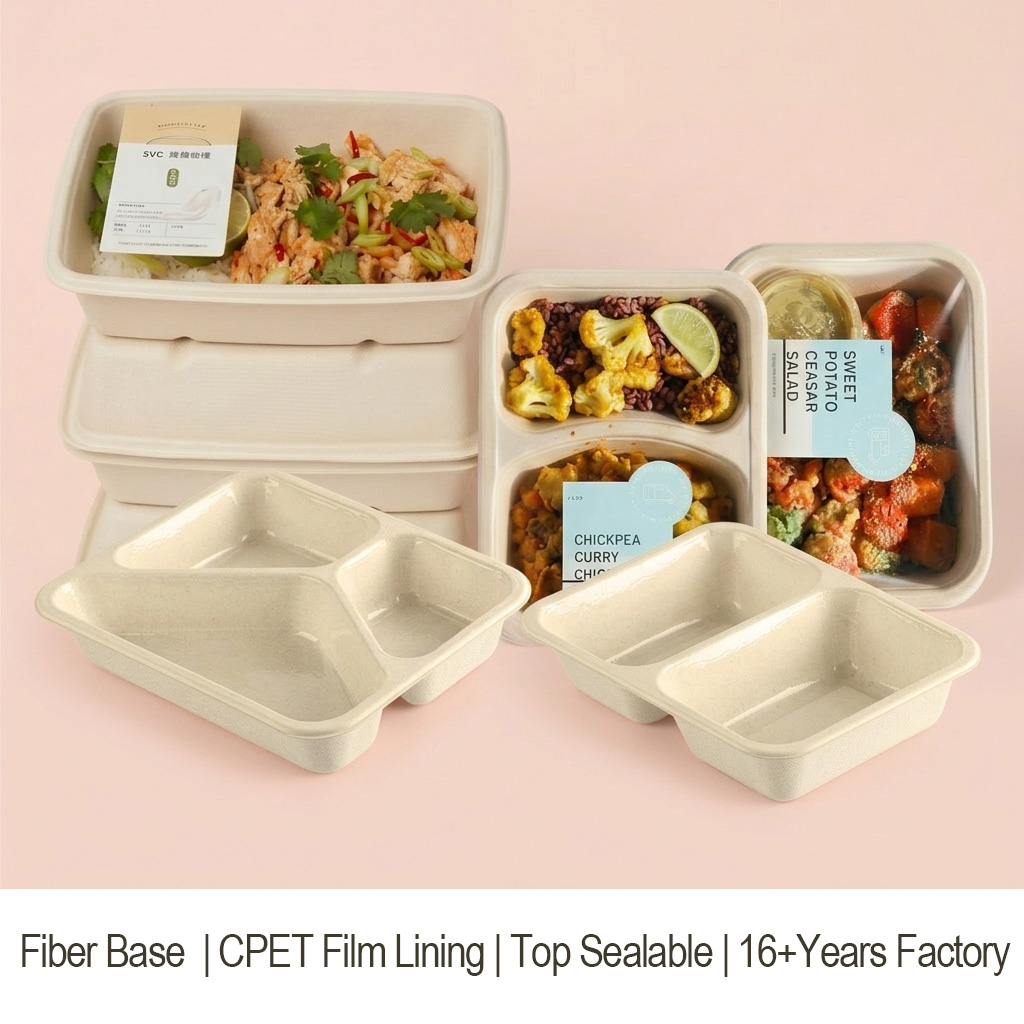 Sugarcane Bagasse Coated Ready Meal Tray Manufacturer: Eco-Friendly & High-Quality Solutions