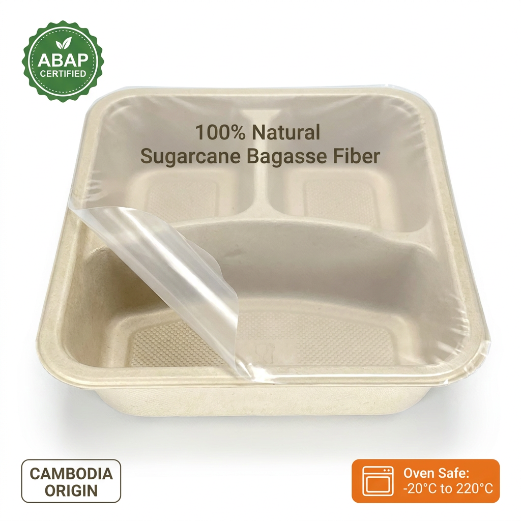 Compostable Ready Meal Packaging Manufacturer | Bagasse Coated Trays