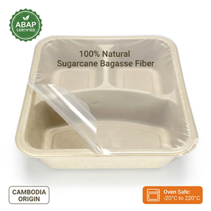 Compostable Ready Meal Packaging Manufacturer | Bagasse Coated Trays