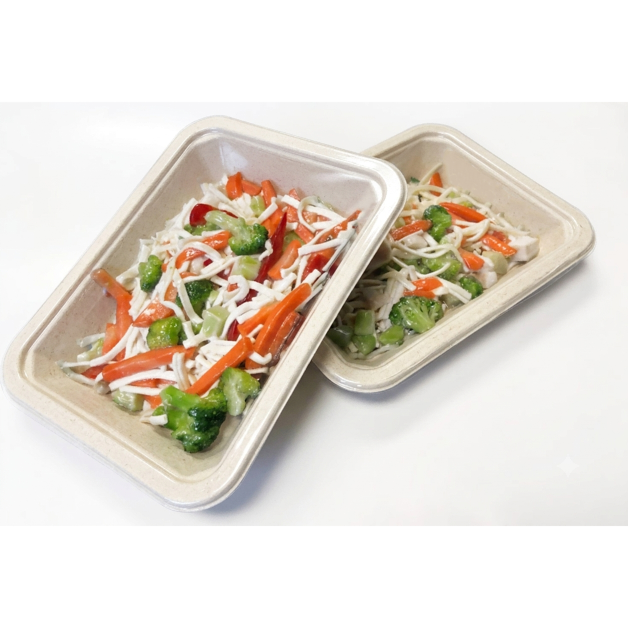 Biodegradable VSP(Vacuum Skin Packaging)BagasseTrays