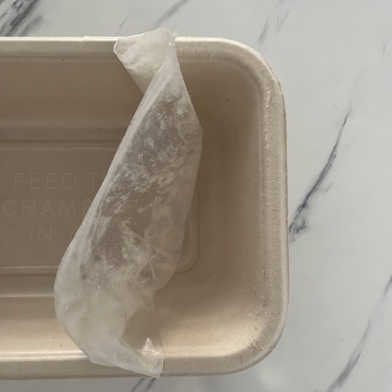 3-Compartment PFAS-Free Laminated Bagasse Trays