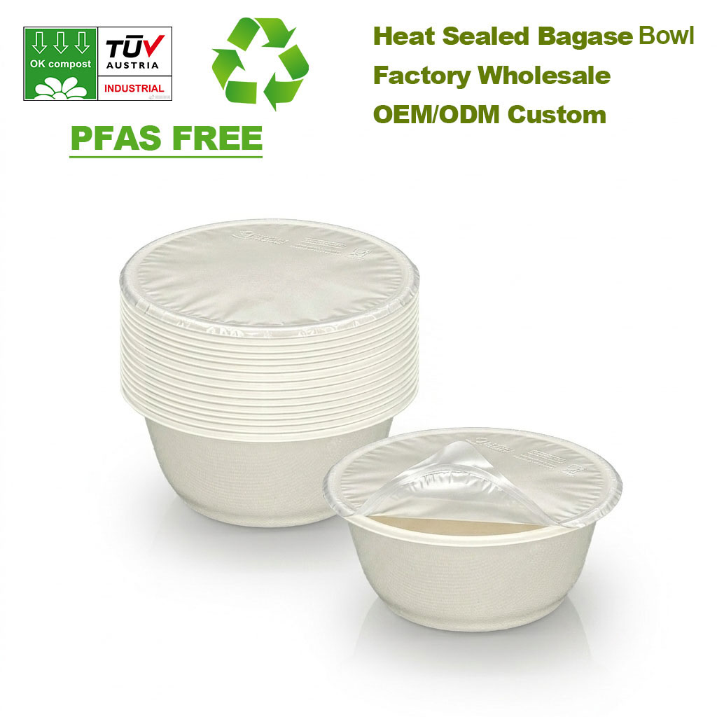 Compostable Laminated Sugarcane Bagasse Pulp Bowl