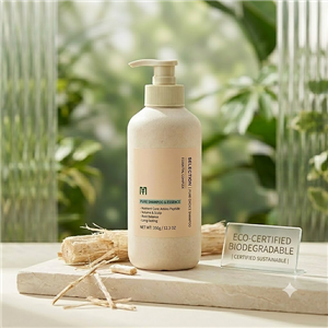 Sustainable Sugarcane Bagasse Shampoo Bottle