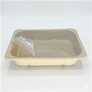 325x265mm Large PFAS-Free Laminated Bagasse Trays