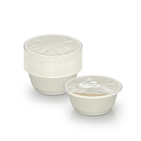 350ml Compostable Laminated Sugarcane Bagasse Pulp Bowl