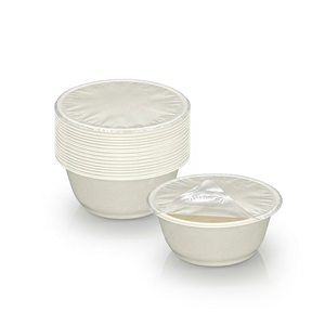 350ml Compostable Laminated Sugarcane Bagasse Pulp Bowl