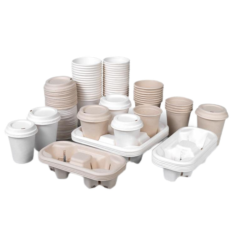 Sugarcane Bagasse Cup with Lid