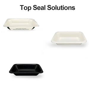 220x168x41mm VSP Trays: Cardboard Kraft Paper / CPET / Laminated Bagasse