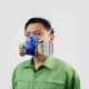 Respirator cu cartuş pentru vapori organici şi gaz acid