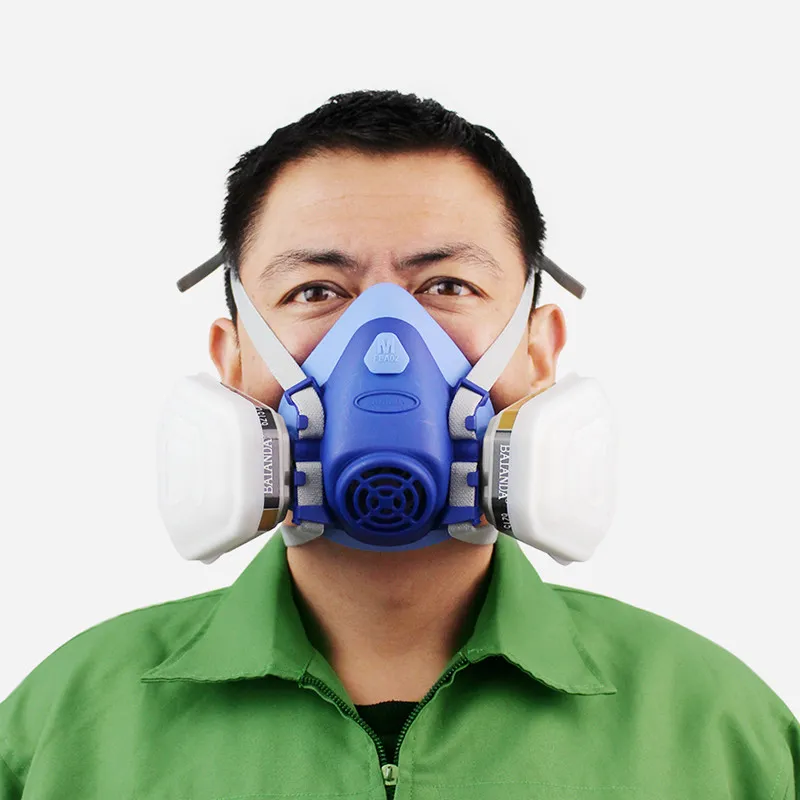 Jumătate de mască cu formaldehidă și anumiți cartus de vapori organici filtru de particule P95