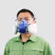 Half Mask With Ammonia And Methylamine Cartridge P95 Particulate Filter