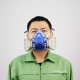 Half Facepiece Mask with Multi Gas and Vapor Cartridge