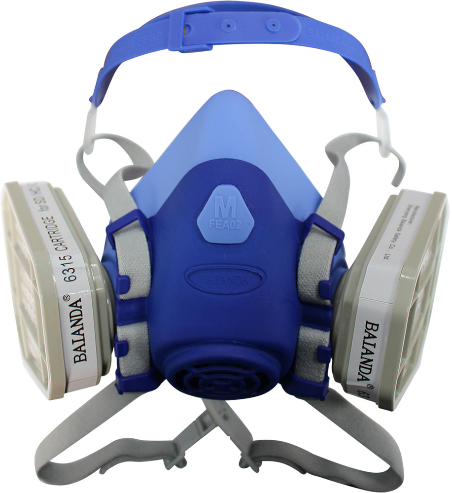 Dual cartridge respirator