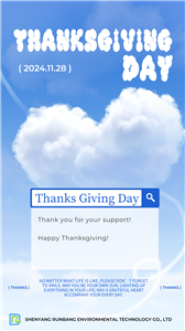 Runbang Environmental Technology Co., Ltd. Issues a Thanksgiving Special Announcement: