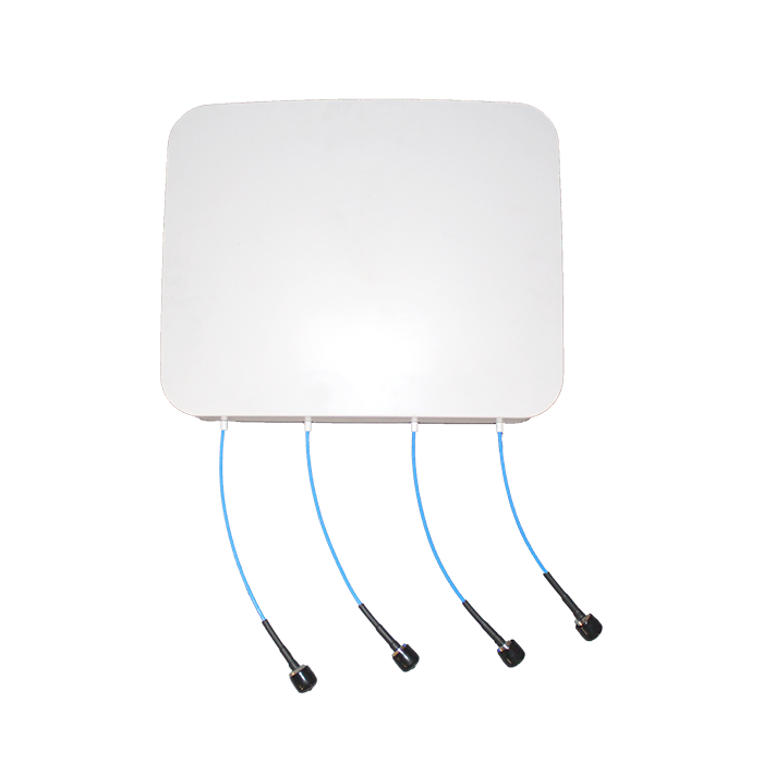 600-6000MHz Antenas de panel de montaje en pared direccionales para interiores de 4 puertos