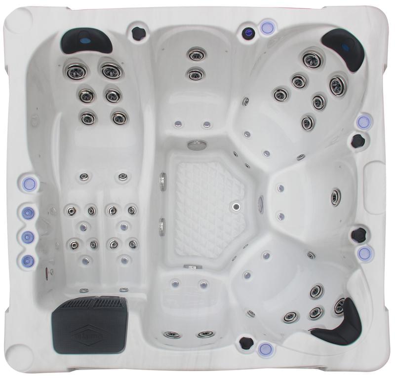 6 person square hot tub - 1101