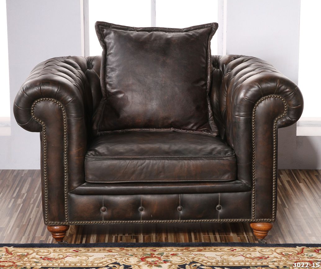 leather chesterfield