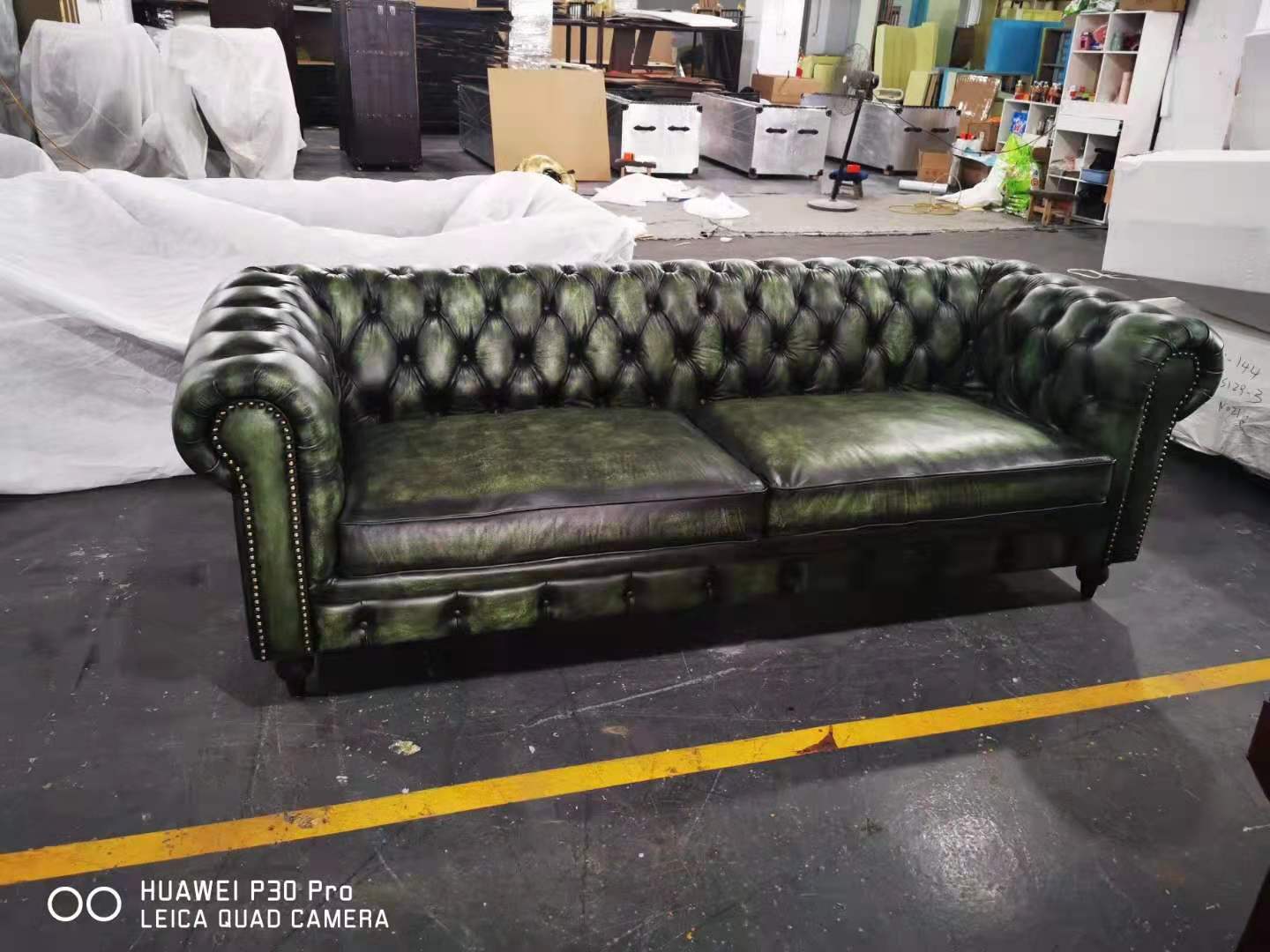 top grain leather chesterfield sofa