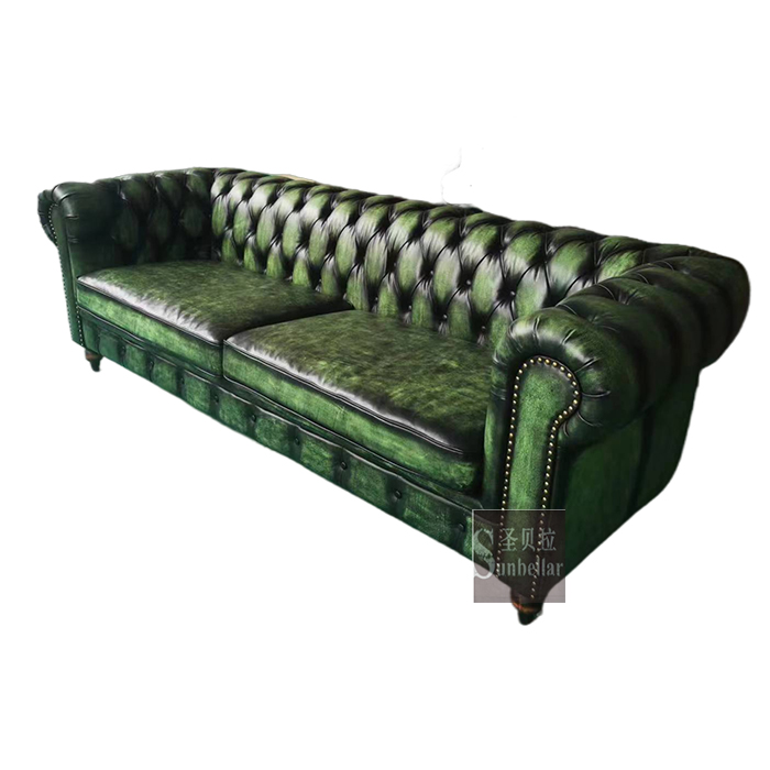 Supply 2 Seater Chesterfield Sofa Leather Chesterfield Loveseat ...