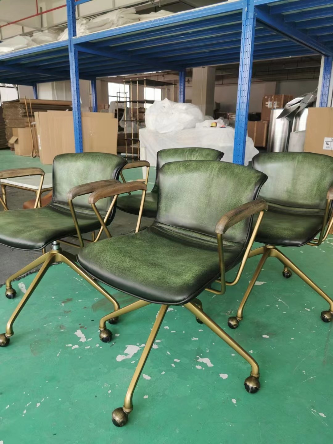 green dining room chairs