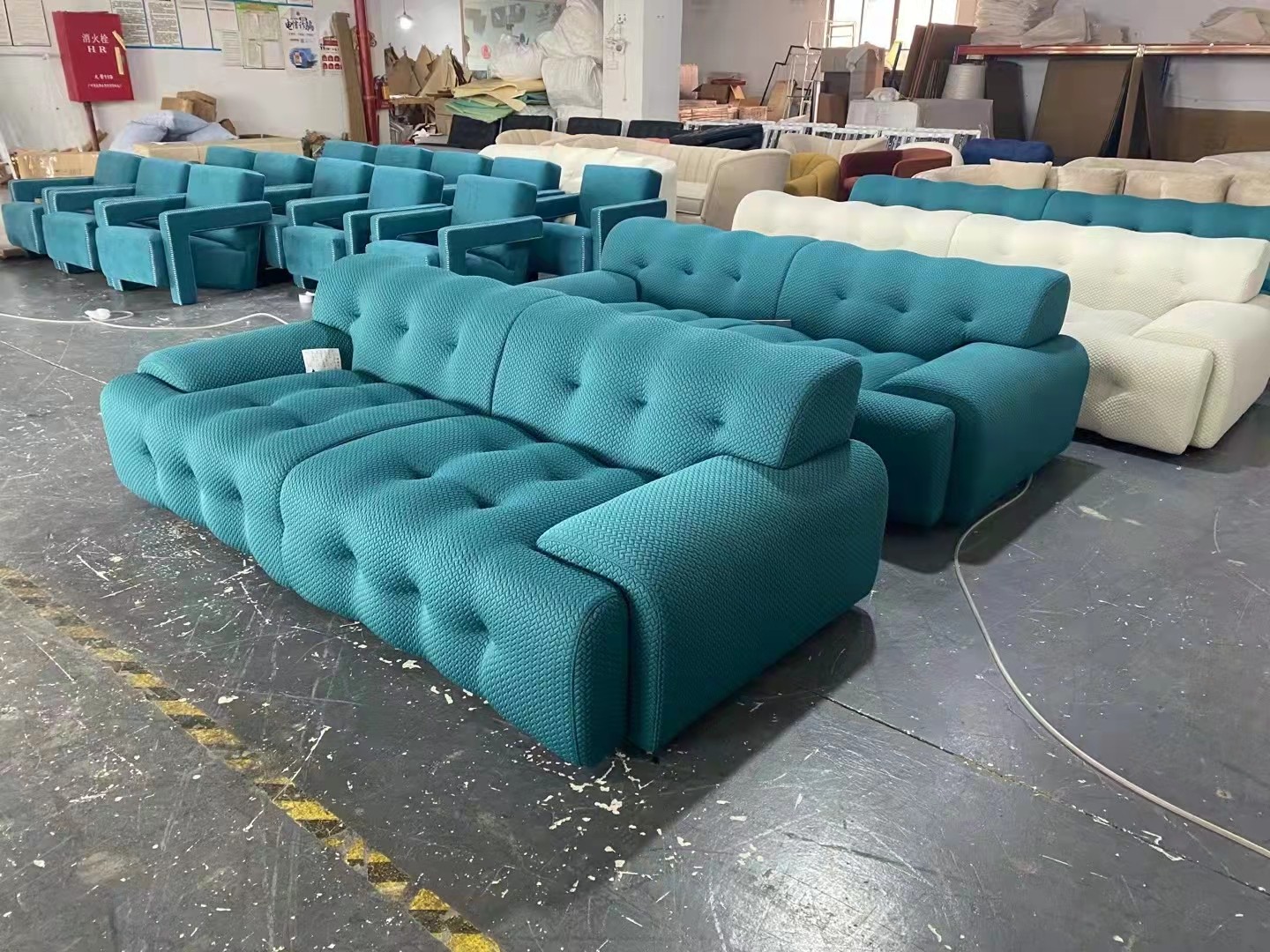 blue sectional living room