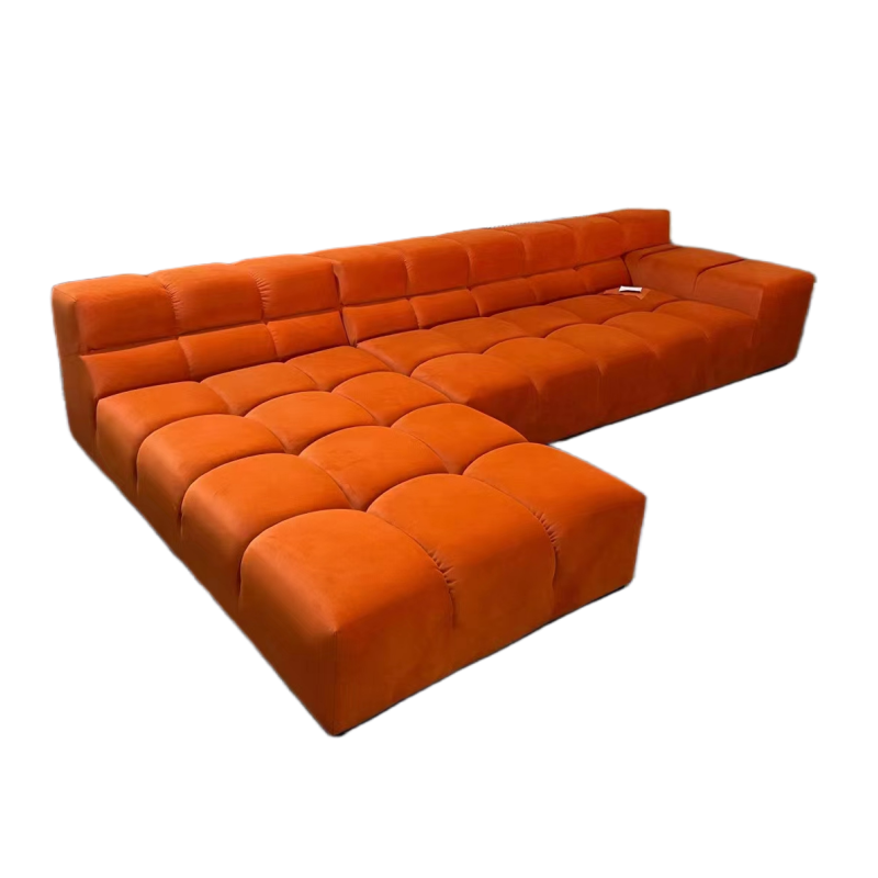 Supply Fabric chesterfield corner sofa modern velvet sofa Wholesale Factory Foshan Angkelei