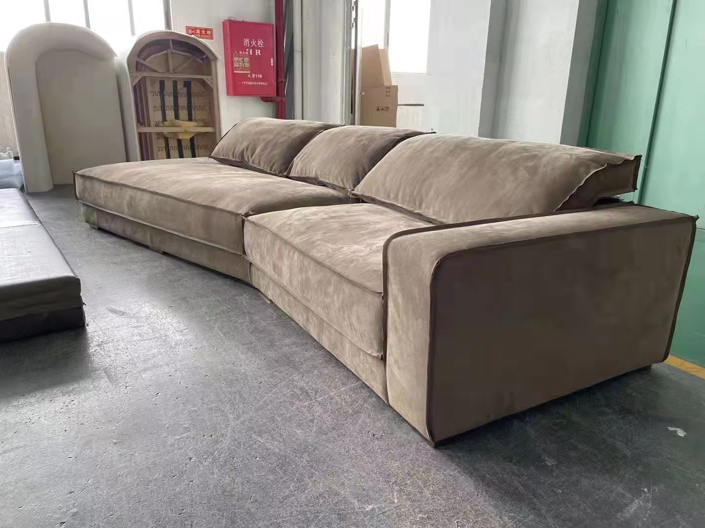 linen sofa