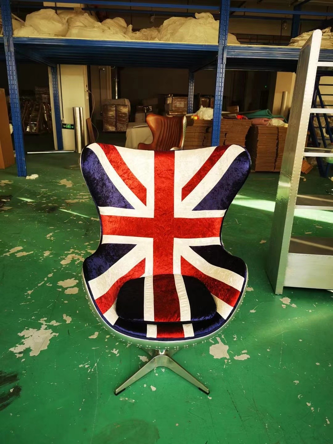 union jack egg chair