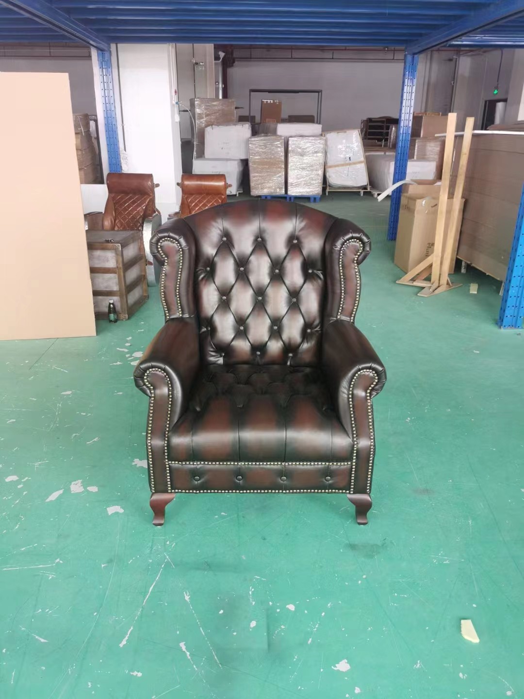 leather chesterfield chair