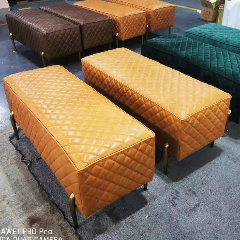 leather bench furntiure