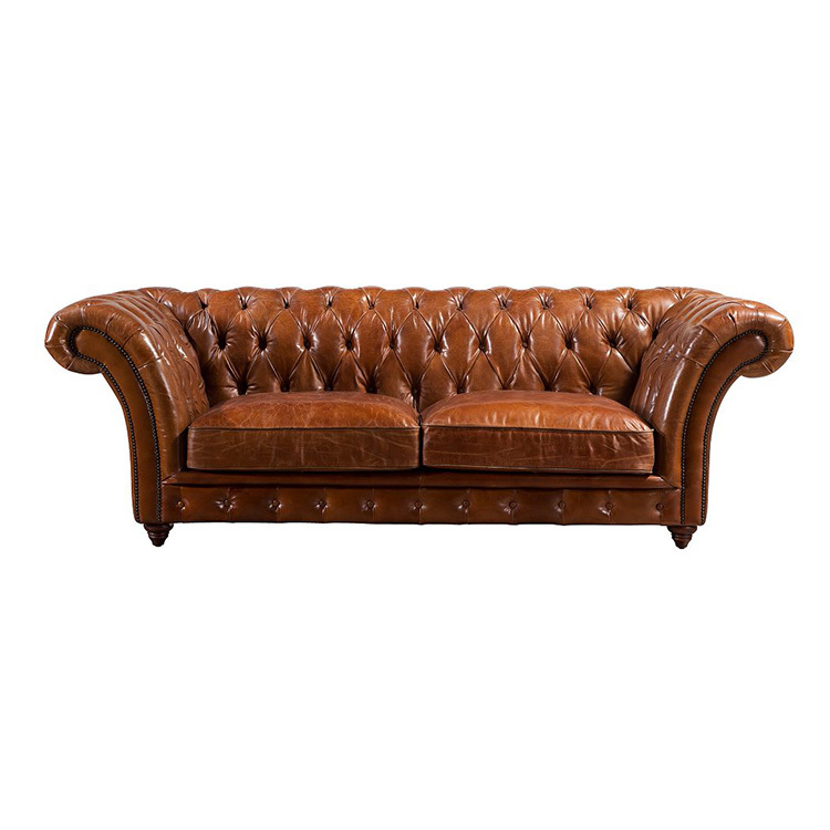 Supply Home office chesterfield sofa wing arm buttons tufted sofa ...